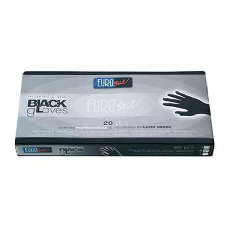 GUANTES LATEX NEGRO G 20 UND