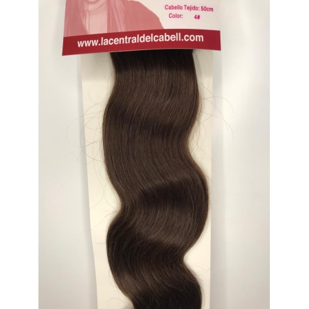 CORTINA ONDULADA 50 CM 4 CASTAÑO CHOCOLATE