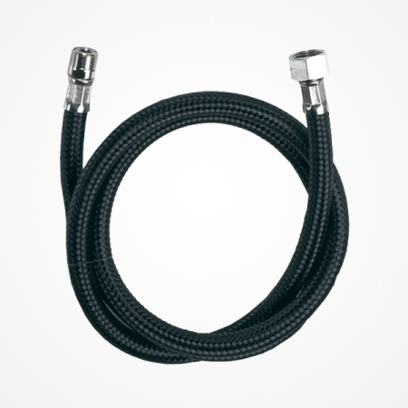 GOMA DUCHA FLEXIBLE NYLON NEGRO BIFULL