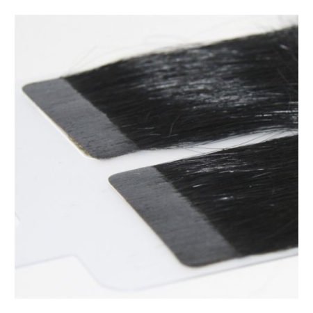 EXTENSIONES ADHESIVAS 20 TIRAS 1 NEGRO