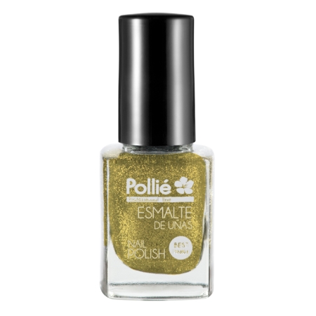 ESMALTE POLLIE PURPURINA DORADA 12 ML