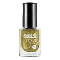 ESMALTE POLLIE PURPURINA DORADA 12 ML