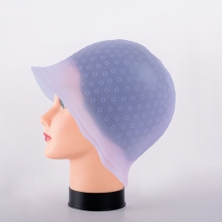 GORRO MECHAS SILICONA CON GANCHILLO